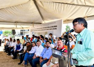 02 1,431 habitantes son beneficiados con la inauguración de la red hidráulica de agua potable en la colonia Azteca de Cabo San Lucas.7