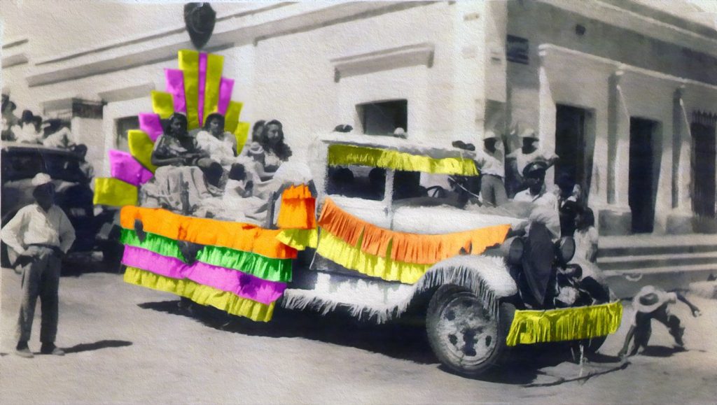 Carro Alegórico de Carlota l Marzo circa 1945