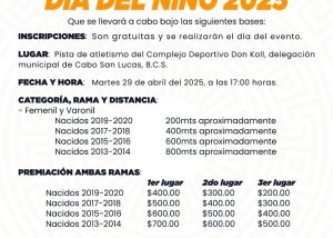 FOTO 1 CARRERA PEDRESTRE DÍA DEL NIÑO CSL