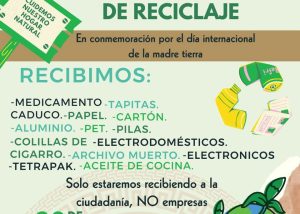 FOTO 2 CAMPAÑA ACOPIO RESIDUOS RECICLABLES
