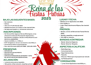 CONVOCATORIA REINAS FIESTAS PATRIAS 2025 SJC