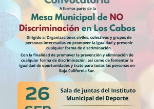 CONVOCATORIA MESA NO DISCRIMINACIÓN