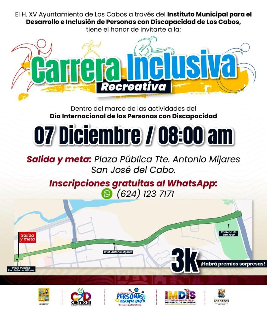 IMDIS CARRERA INCLUSIVA RECREATIVA SJC